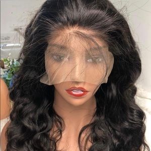 Virgin human hair lace front wig